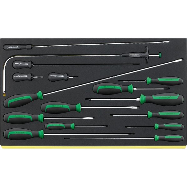 Stahlwille Tools DRALL+ set of screwdrivers i.TCS inlay No.TCS 4621/4734/16 3/3-tray16-pcs. 96832098